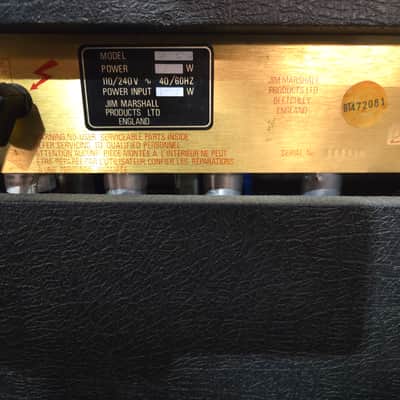 Marshall JCM 800 Lead Series Model 4104 50-Watt Master Volume 2x12 Combo 1980s - Local Pickup Only image 3
