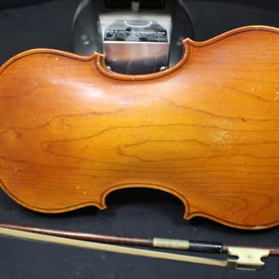 A Vintage Antonius Stradivarius Full Size 4/4 Violin, Bow & Case Ready to Play # 10 V image 6