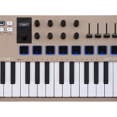 Arturia MiniLab 3 MIDI Keyboard Controller (Champagne)