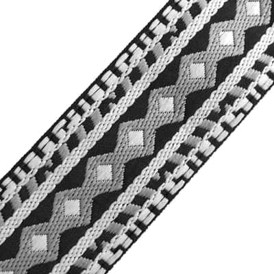 RICHTER Retro Guitar Strap Black / White - 1770 image 2