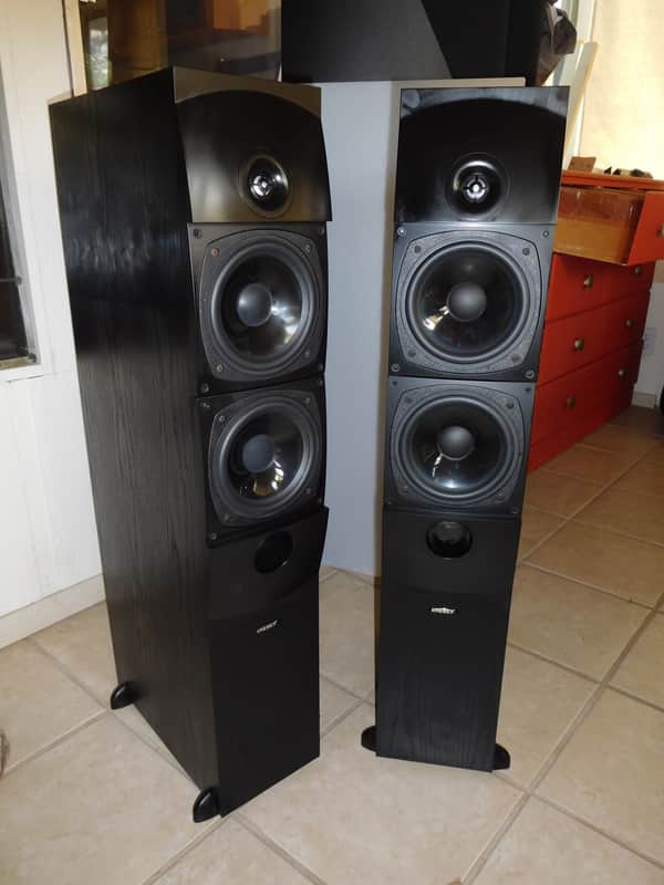Excellent! Pair ENERGY e:XL-26B-1 Tower Speakers Made in Canada Hi Quality and Clean! image 1