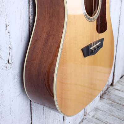 Washburn HD100SWK Heritage Series Acoustic Guitar Natural with Hardshell Case image 9