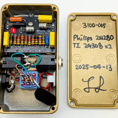 Milestone Effects Aureole Fuzz MK1 Bender Style Germanium Philips 2N280 OC71 TI Texas Instruments 2G308 280 71 308 R.01 Tone MkI Tonebender image 4
