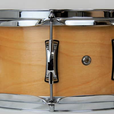 Click Custom Icon Snare Drum 6x12 10ply Birch Natural Gloss Oil image 3