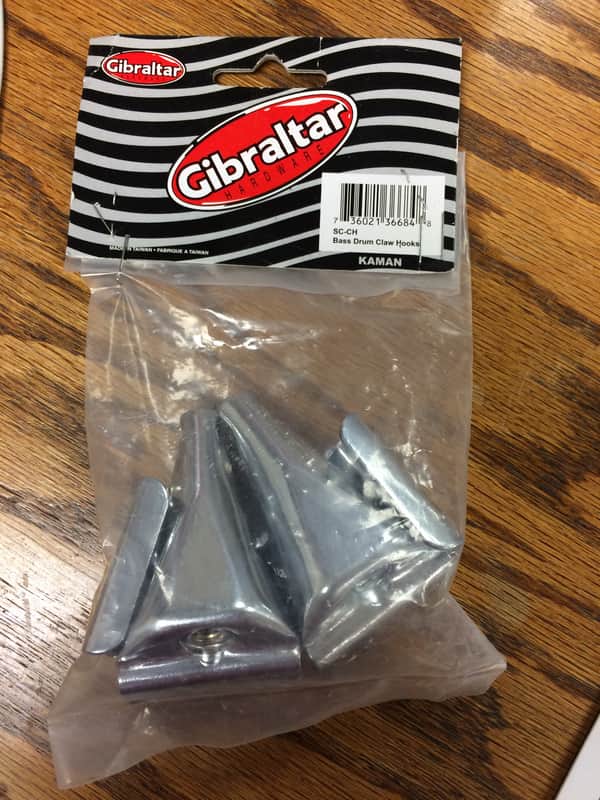 Gibraltar SC-CH Bass Drum Claw Hook (4 Pack) image 1