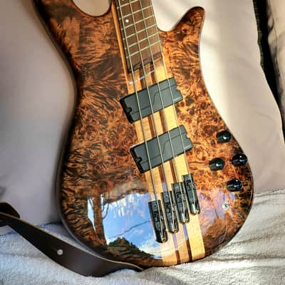 Spector NS Dimension 4 MINT Super Faded Black Active Bass Guitar image 1