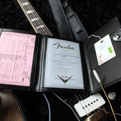 FENDER "Custom Shop 62 Jazzmaster JRN RW Aged Black, Gold Hardware" UNIQUE, 1 of 1 image 21