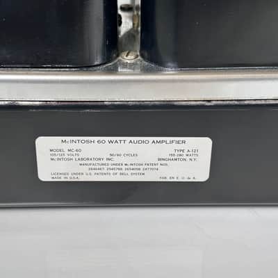 McIntosh MC60 Monoblock Tube Power Amplifier (Pair) image 16