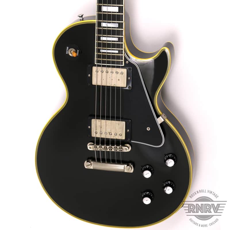 2001 Gibson Custom Shop 1968 Reissue Les Paul Custom Black | Reverb