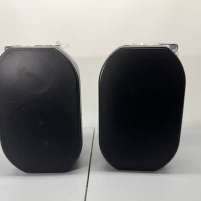 Monoprice 6.5in Weatherproof 2-Way Speakers with Wall Mount Bracket (Pair Black) image 1