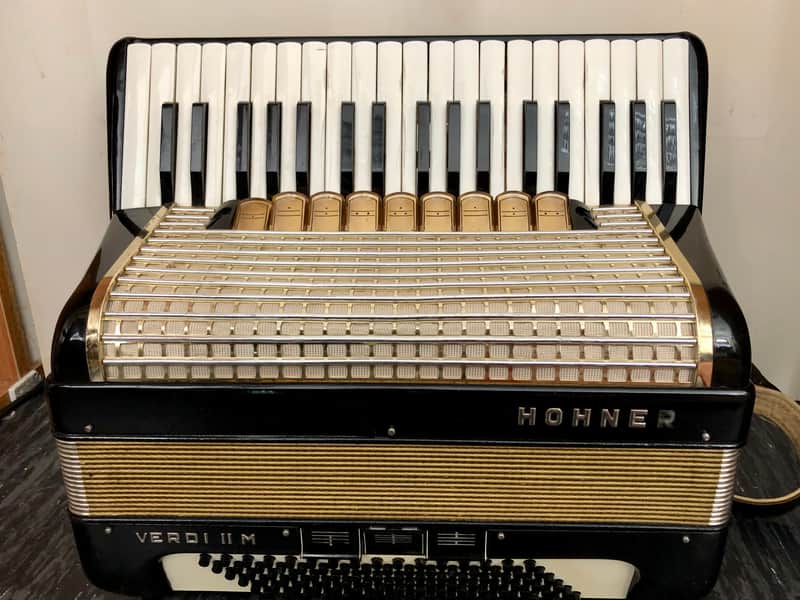 Hohner Accordion Verdi II M - 96 Bass Black image 1