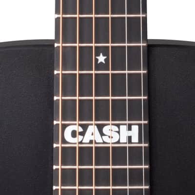 Martin DX Johnny Cash Acoustic Electric Guitar - Satin Black image 2