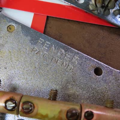 AGED Fender USA PAT PENDING Telecaster BRIDGE vintage 3 saddle RELIC 52 Tele Nocaster MEDIUM-HEAVY relic image 2