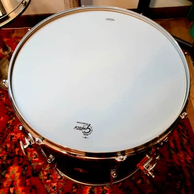 Gretsch 14"x16" FLOOR TOM w/Legs USA Custom Heritage Lugs - Black Satin Flame Nitron Wrap *EXCELLENT* 2024 image 4