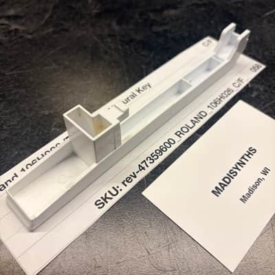 ORIGINAL Roland Replacement C/F Key (106H026) for Juno-6/60/106, Jupiter-6/8, HS-60, SH-101, VK-09, JX-3P, HS-10/Juno-1, System 100m 184, etc image 2
