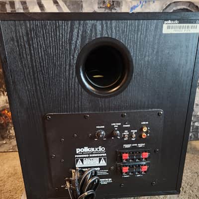 Polk Polk Audio PSW202  compact  10-inch powered subwoofer. 90s  - Black image 6