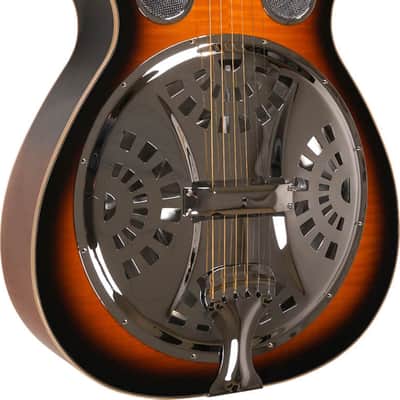 Gold Tone PBR-D Paul Beard Signature Deluxe Roundneck Resonator Acoustic Guitar, Curly Maple Top, Sunburst image 1