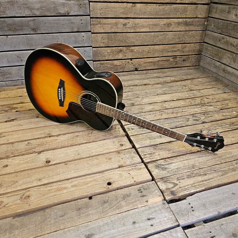 Super Jumbo Acoustic Guitar Ibanez SGE130, Vintage Sunburst USED! RKVSB050423 image 1