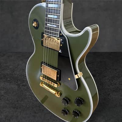 2026 Gibson Custom Shop Les Paul Custom VOS – Olive Drab w/ Gold Hardware image 10