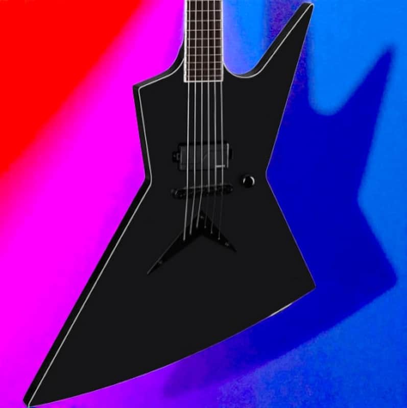 Dean Zero Select Guitar, Fishman Fluence Pickups, Ebony Fretboard, Black Satin image 1
