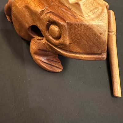 Handmade 8" Frog Guiro Scraper Rasper, Rhythm Fusion, with Beater-MINT image 7