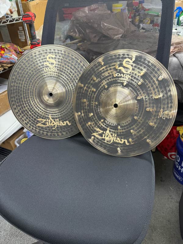Zildjian 14" S Series Dark Hi-Hat Cymbals (Pair) 2022 - Present - Dark image 1