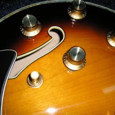 Peerless Renaissance Custom Hollowbody Electric Guitar - Tobacco Sunburst image 9