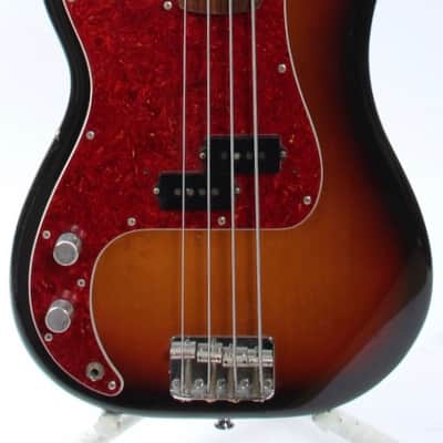 1990 Fender Precision Bass 62 Reissue Lefty sunburst image 1