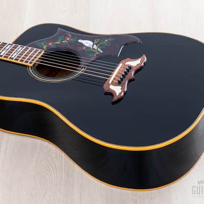 1984 Gibson Dove Vintage Dreadnought Acoustic Guitar Ebony w/ Case image 11