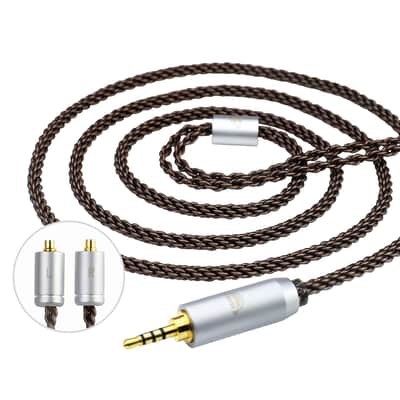 MMCX Cable Replacement Upgrade for Shure SE215 SE315 SE425 SE535 SE535LTD SE846 AONIC3 AONIC4, 8 Core OFC Audio Cable, 4 Feet Length with 2.5mm Plug image 1