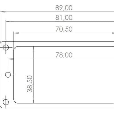 Ramme Mounting Ring For Humbucker Pickup WITH COVER (Stainless Steel Gold) image 3