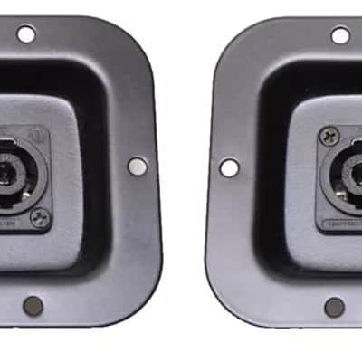 (2) Two Jack Plates w/ Neutrik NL4MP-ST Dual SpeakON w/ 4 Pole Screw Terminals image 4