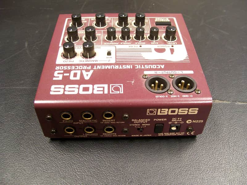 BOSS AD-5 AD5 ACOUSTIC INSTRUMENT PROCESSOR DI BOX PREAMP EQ | Reverb