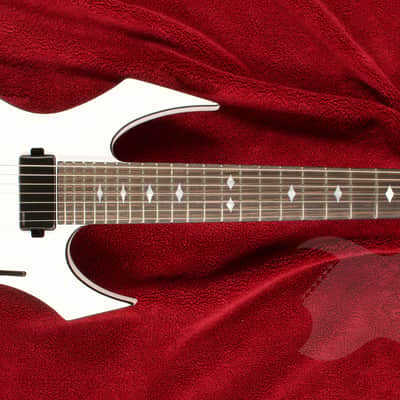 B.C. Rich Warlock Legacy Extreme 7 with Floyd Rose - Gloss Glitter Rock White image 2