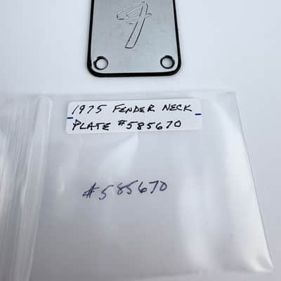 1975 Fender Neck Plate #585670 Stratocaster Telecaster Jazzmaster Mustang Jaguar image 2