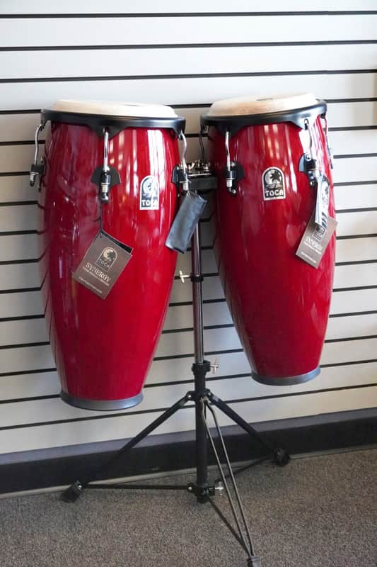 Toca Synergy Congas 10" and 11", with Stand (used) image 1