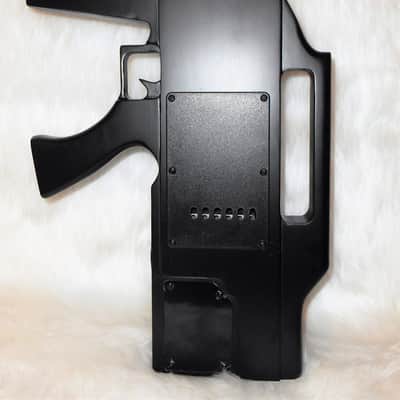 Glen Burton GE47-BK 2020 Satin Black Ak47 Machine Gun Electric Guitar image 7