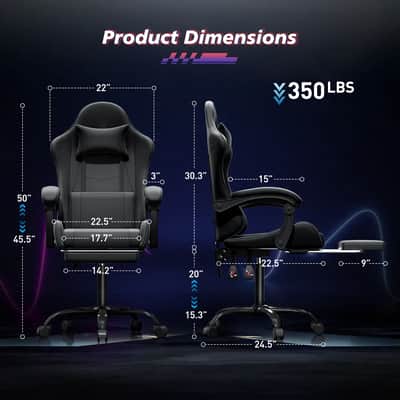 All-Day Studio Chair for Music Producers – Ergonomic Swivel Chair with Footrest image 7
