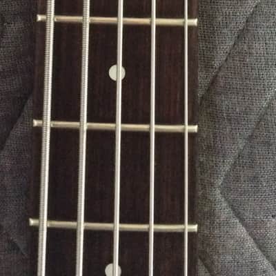 Squier by Fender Pro Tone Protone 5 string bass Red stain- MIK Korea- HSC image 3