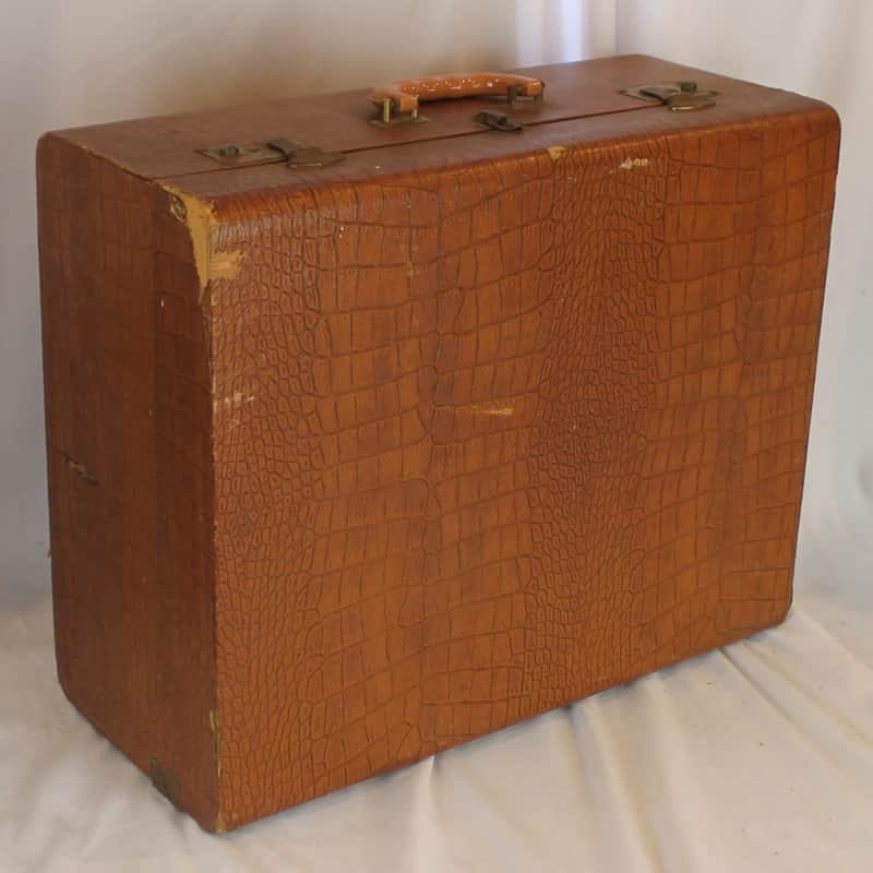 Sunburnt Orange Italian Hard Case for Accordion 19.75" x 15.75" x 9" (50cm x 40cm x 22.75cm) image 1