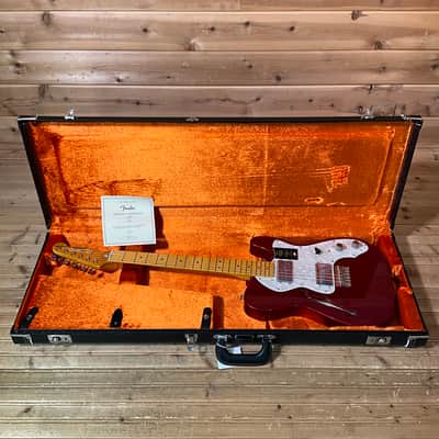 Fender American Vintage II 1972 Telecaster Thinline Electric Guitar - Candy Apple Red image 7