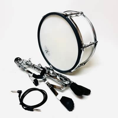 HXM 13” X 5” White Snare Drum w Stand for Roland Alesis Kit OPEN BOX image 2