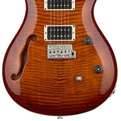 PRS CE 24 Semi-Hollow Electric Guitar - Dark Cherry Sunburst image 2