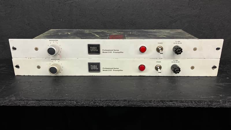 JBL 5101 Microphone Preamp — Pair, Fully Serviced — Circa 1970–72 — Genuine JBL Transformers image 1
