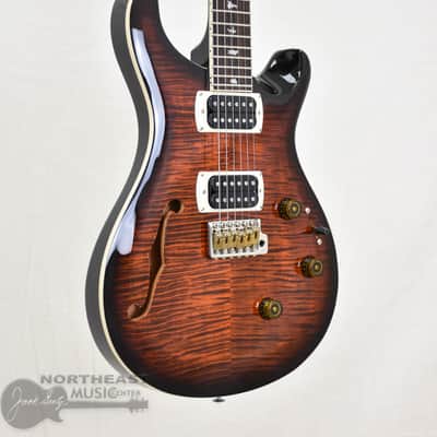 PRS SE Custom 24 Semi Hollow Piezo Orange Tiger Smokeburst (s/n: 0935) image 1