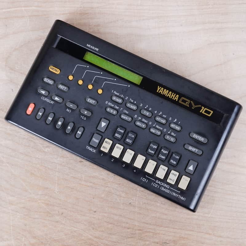 Yamaha QY10 Sequencer 1990 - Black w/ Power Supply image 1