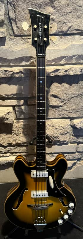 Eko Model 99 Bass 1960's  - Brownburst image 1