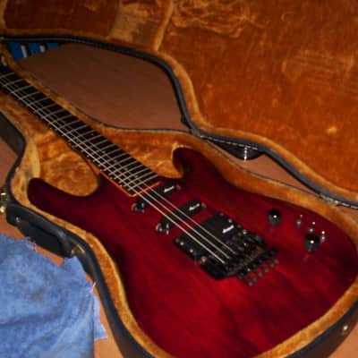 Vintage Aria Pro II / Case CT Series /Floyd Rose early 80's Red Mahogany image 17