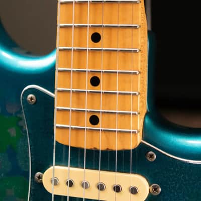 Mid-1980's Fender Stratocaster ST-72 Electric Guitar - Blue Flower with Hardshell Case - Used image 12