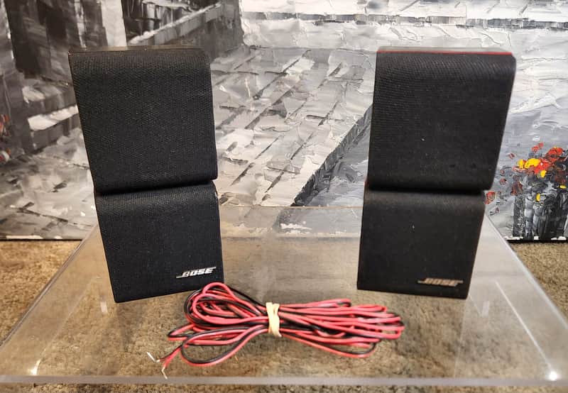 Bose Bose Acoustimass double-cube redline satellite speakers 90s image 1